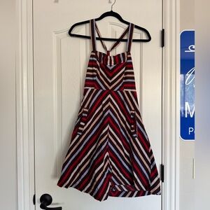 Kimchi Blue Striped Strappy 100% Cotton Mini Dress